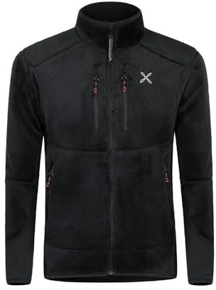 MONTURA - Maglia Uomo Full Zip Polartec Nordic Fleece - Nero -M