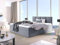 Generisch Boxspringbett Star Bonell-Matratze und Topper Bet mit 2 Bettkästen Doppelbett Farbwahl (180 x 200, Grau - Fuego 166)