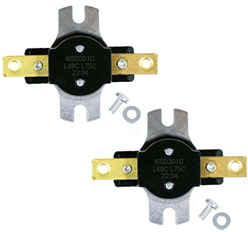 SPARES2GO Shower Switches Compatible with Mira Elite Sport Go Jump Vie Thermal Cut Out Fuse TOC 1736.436 (Pack of 2)