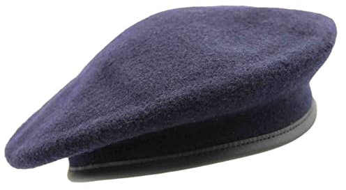 baum-m gmbh Commando Barett Militärmützen Wollmützen für Männer und Frauen Armeemütze Baskenmütze Bundeswehr (DE/NL/SE/PL, Numerisch, 58, Marineblau)