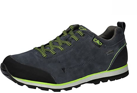 CMP Herren Elettra Low Hiking Shoe WP Trekking-Schuhe, Dunkelgrau-Limettengrün (Titanio-Limegreen), 42 EU
