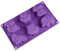 JasCherry 1er Set Antihaftende Silikonformen Silikon Backform Schokoladenform für DIY Seifen Kuchen Wachs Schmilzt Süßigkeiten-Muffin-Cupcake, 6 Hohlraum Thema Tiere, Zufällige Farbe