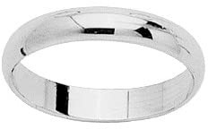 Générique Amira Ehering 18 Karat Weißgold 3,50 mm 62, Weißgold
