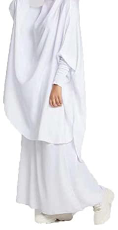 Egen Muslimische Kleider Damen Zweiteiliges Gebetskleid for Abaya Muslim Damen Dress jilbab 2 teilig Max Kaftan Full Length Hijab Dress