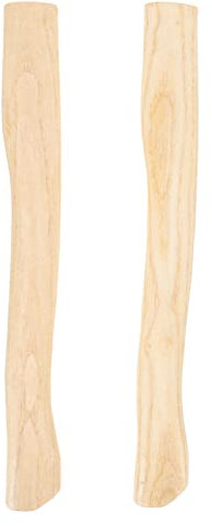 DOITOOL Axe Handle 2pcs Wooden Axe Replacement Hatchet Handle Wooden Grip Replacement Hickory Wood Replacement Handle Axe Parts Accessories for Home Camping Outdoor (38cm) Camping Accessories