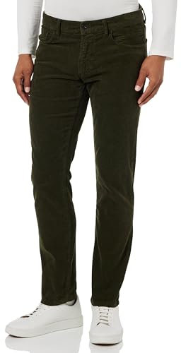 camel active Herren Regular Fit 5-Pocket Cordhose Dunkel Khaki, menswear-38/32