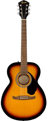 Fender DE FA-135 Concert Acoustic Guitar, Walnut Fingerboard, Sunburst