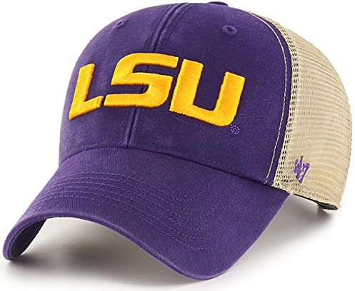 47 NCAA Flagship Wash Mesh MVP verstellbare Mütze, Einheitsgröße für Erwachsene, Lsu Tigers, Einheitsgr��e