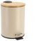 Tendance - Poubelle metal frein de chute 2,5l - taupe bambou
