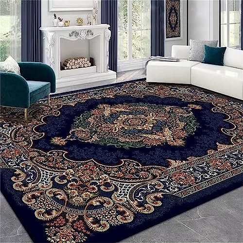 AD6H-CZ Blauer Teppich kälte beständig, weicher Babes chutz Boden Teppich,Blau,60x90cm