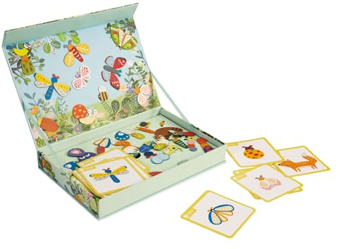 CLASSIC WORLD Magnetspiel Insektenwelt | Magnet Puzzle ab 3 Jahre | Magnetpuzzle mit 66 Teilen | Magnetspiel für Kinder