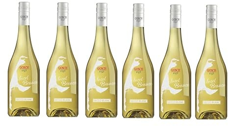 12 Flaschen Gosch Sylt Secco Blanc Inselbrause Baden Perlwein weiß trocken 750ml 11% Vol. + Space Riegel von Onlineshop Bormann