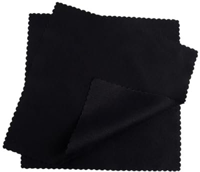 XPJYUA Silberputztuch für schmuck 500 Stück Reinigungs- und Poliertücher for Silberschmuck, Anlaufschutz, Messingpolierer, Silber- und Goldreiniger, stellt den Glanz Wieder her, 8 x 8 cm