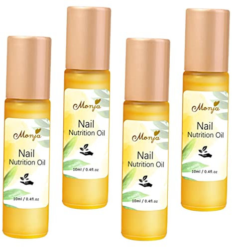 CRILSTYLEO 4-pack 10ml Nail Nourishing Oils Cuticle Care for Salon Home Use Manicure Polish Oils