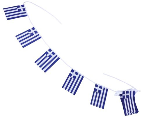 Warmhm Flaggen Griechische -flagge Banner Wimpel Girlande Für Home Party Dekorationen