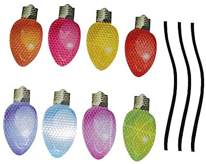 SHOWERORO Magnetset Für Kühlschrank Und Auto Mit Glühbirnenmotiv Für Weihnachtsdekoration Und Urlaubsdeko Wiederverwendbar Und Einfach Anzubringen