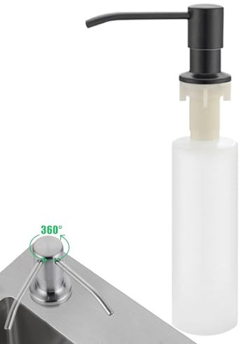 Pompe à Savon pour évier de Cuisine Pompe À Mousse Rechargeable avec Tube
