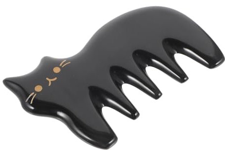 SAFIGLE Ox Horn Gua Sha Massage Board Schwarz Ergonomischer Kamm Zur Manuellen Schmerzlinderung Hautpflege Und Multifunktionaler Massage Für Kopf Und Körper Handliches Wellness-tool