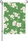 Bandiera da giardino 31,5 x 45,7 cm, double face, fiori bianchi, verde, decorazione per la casa