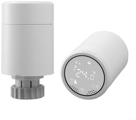 Smart Radiator Thermostat - Radiator Valve For Digital Multi-Room Control,Programmable Radiator Valve Control Touch Screen Controller For Tuya 3.0 For Alexa(A)