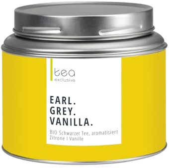 Earl Grey Vanilla, BIO, Schwarzer Tee, 100g Dose