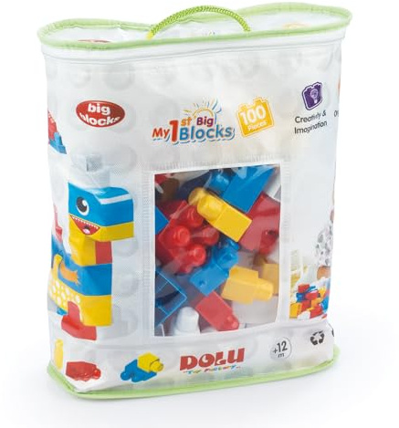 DOLU My 1st Big Blocks Kids Blockspielzeug-Aktivit�t � 100 St�ck
