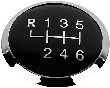 Reminnbor Schaltknauf 6 Gang Schaltknaufabdeckung Stickabdeckung Emblem Badge Cap Trim für T5 T5.1 Gp 2003-2011