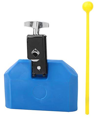 Bnineteenteam Kuhglocken Percussion,Kuhglocke Blau Schlaginstrumente aus Kunststoff Block Latin Drum Kit Blau Musikinstrument