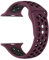 EWENYS Replacement Strap Silicone with Double Pins Clasp, Compatible with Apple Watch Series 9 8 7 41mm, SE Series 6 5 4 40mm, Series 3 2 1 38mm. Nike Sport(Plum-black)