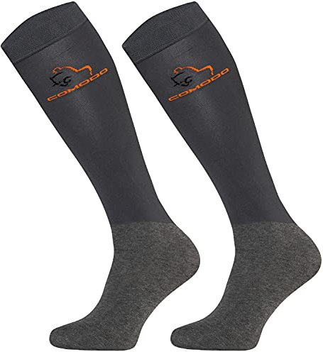 TODO Comodo STPJM Calze Equitazione Bambina Donna Estivi, sottile, traspirante | Calzini da Equitazione Ragazza Ragazzo (35-38, STPJM – HK Antracite)
