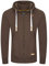 riverso Sweatjacke Herren mit Kapuze Reißverschluss Regular Fit RIVNoah Kapuzenjacke Braun XL, Größe:XL, Farbe:Dark Brown (21400)