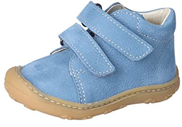 PEPINO Ricosta Mädchen und Jungen Stiefel Chrisy,Kinder Boots,WMS:Mittel,lose Einlage,terracare,nachhaltig,Klettstiefel,Jeans (140),23 EU