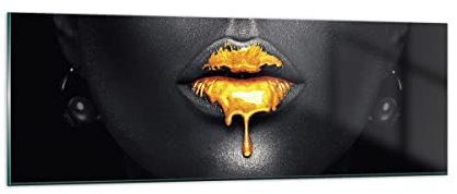 ARTTOR Bilder auf Glas 90x30cm Wandbild Glasdruck Menschen Mode - 4460