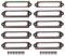 10 Stück Bronze Etikettenhalter Antiker Etikettenrahmen Metall Label Visitenkartenrahmen Möbel Schublade Schrank Kartenhalter Tag für Schubladen Aktenschränke (60x18mm)
