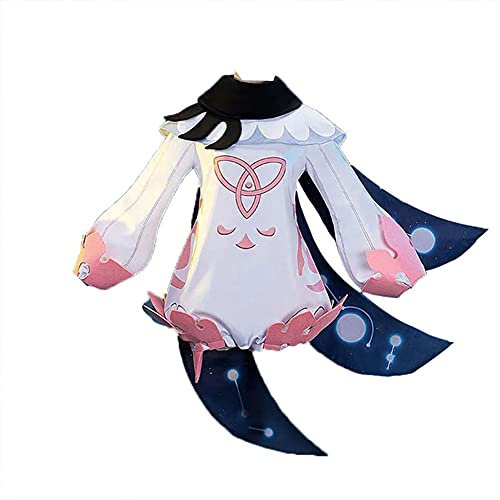 Hu Tao Cosplay Kostüm Anime Game Raiden Ei/Yae Miko/Kamisato Ayaka/Yun Jin Cosplay Kostüm Uniform Anzug mit Perücke Halloween Karneval Outfits für Frauen, Paimon, 38
