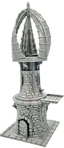 QP3D - Windmühlengelände, ruinierte Landschaft für Tischplatte und RPG, 28–32 mm, Miniaturen, Kriegsspiel, Requisiten, DND D&D, 3D-gedruckt und bemalbar
