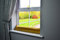McAlister Textiles Matter Samt | Zugluftstopper mit Füllung | 18cm x 100cm in Ockergelb | wachbarer Deko Windstopper Kissen für Fenster, Türen im Designer Plüsch