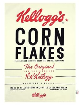 Dexam Vintage Kelloggs Cornflakes Geschirrtuch