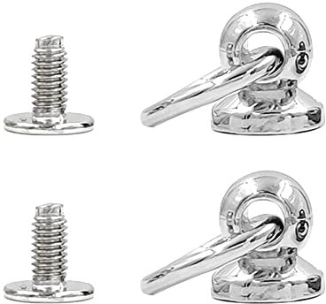 Tornillo de poste de bola de metal con remache de tornillo de perno de anillo O,20Set Silver,7mm
