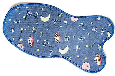 Kinderwagen-Kühlunterlage, Autositz-Kühlunterlage, Sommer-Eis-Kühlmatte, Atmungsaktives Schlafkissen, Unterlage für Kinderwagen-Hochstuhl, Baby-Esszimmerstuhl (Dunkelblau)