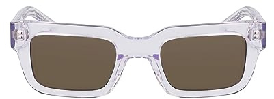 Dragon Unisex Ezra Sonnenbrille, Glänzender Kristall mit Lumalens G15 grüne Linse, One Size