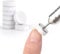KADS 100Pcs Nail Nail Buffing Self-Adhesive Replaceable Sandpaper Polishing Files Sanding Pads with Stainless Steel Disc Drill Bit