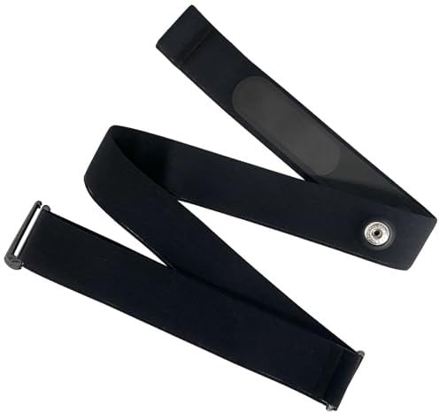 1 PC Cardiofrequenzimetro cinghia, Fascia Elastica Regolabile (62-130 CM) per Cardiofrequenzimetro per Garmin, Coospo,Magene,Wahoo, Polar H10 H9, Bryton,LIVLOV, Sensori Distanza 45mm