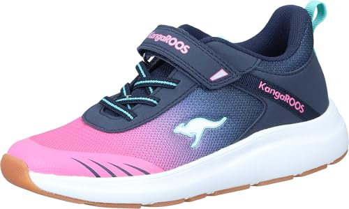 KangaROOS Unisex Kinder Kb-rida Ev Sneaker, Dk Navy Daisy Pink, 39 EU
