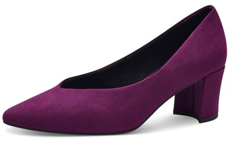 MARCO TOZZI Damen Pumps Spitz Vegan, Rosa (Grape), 40 EU
