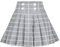 Sunny Fashion Filles Jupe Gris Grille Vérifier Plaid Plissé École Tennis Décontractée 6 Ans