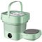 GiTenvy Portable Washing Machine, Foldable Mini Washing Machine with 3 Modes Deep Cleaning Half Automatic Wash, Small Washer for Baby Clothes, Underwear, Apartment, Dorm, Camping
