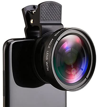 shenruifa Mobile Phone Lens,2 Functions Mobile Phone Lens 0.45X Wide Angle Len and Macro HD Camera Lens for IPhone for Android Phone (-10119924)