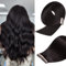 YDDM Tape In Extensions Echthaar 20pcs 60cm 50g Natürliches Schwarz Invisible Tape Extensions Echthaar Extensions Tape Extensions Echthaar Tape Extensions Skin Weft Haarverlängerung(24Zoll,1B#)