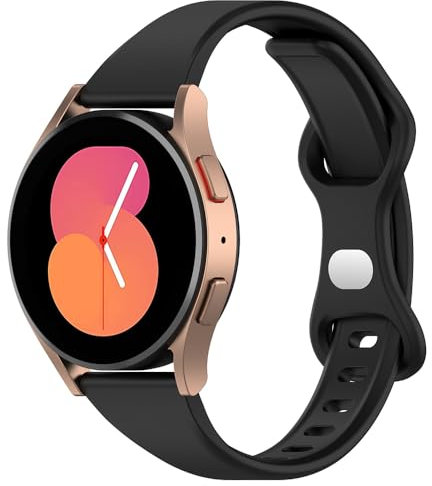 Ersatzarmband für Garmin Venu/Venu 2 Plus/Venu Sq/Vivoactive 5/Vivoactive 3, 20mm Sport Armband Uhrenarmband, Silikon Armbänder für Garmin Vivomove 3/Vivomove Sport/Style/Luxe/HR (Black)